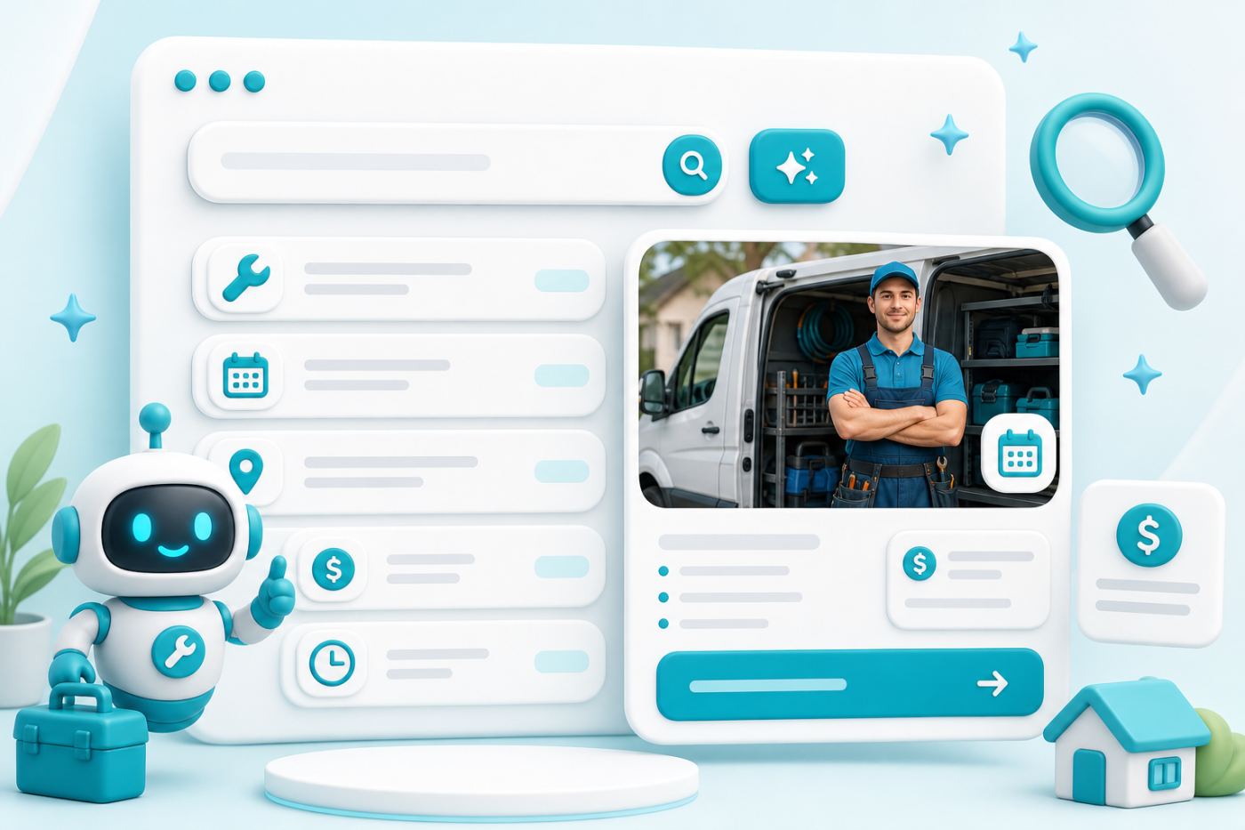 جستجوی هوشمند خدمت — فیلتر خودکار از زبان طبیعی